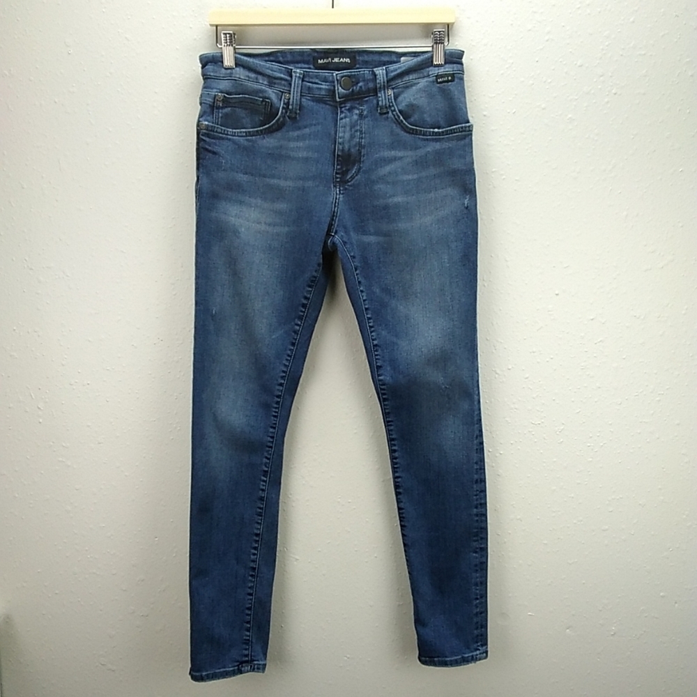 Mavi Jeans James skinny distressed denim jeans